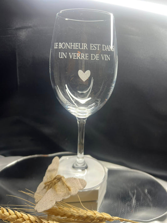 Verre à vin personnalisé – Célébrer les moments qui comptent