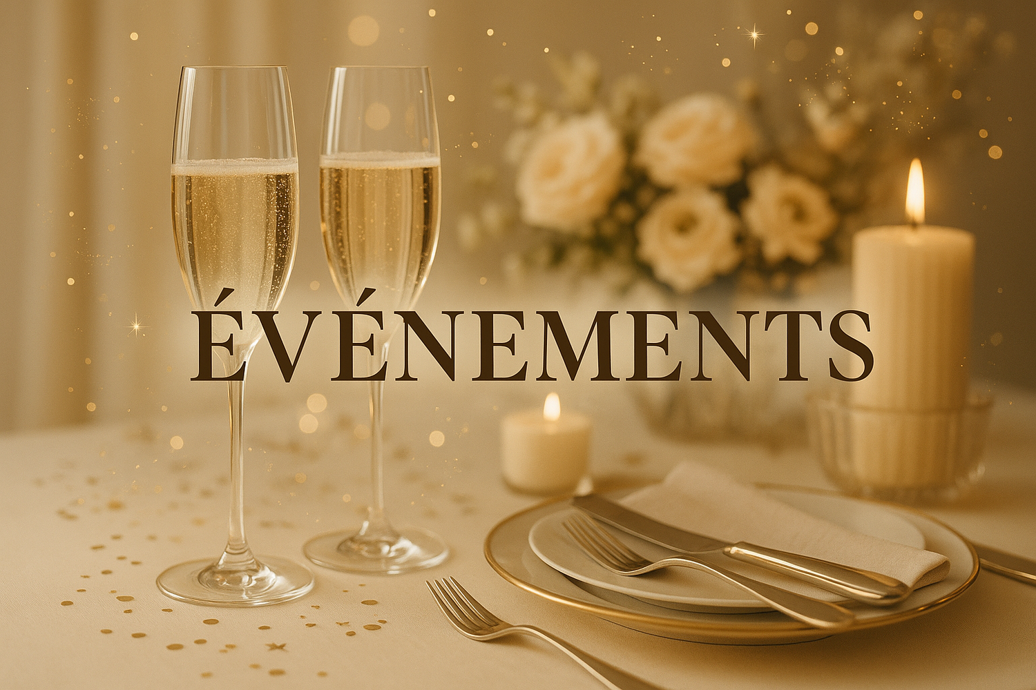 Événements (mariage, anniversaire, baptême, EVJF ...) 💍