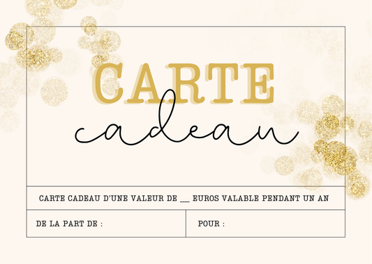 Carte cadeau personnalisée – Le cadeau parfait quand on veut faire plaisir sans se tromper