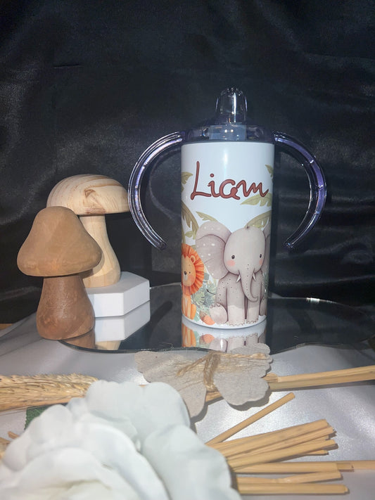 Tasse d’apprentissage / Tumbler 350 ml personnalisé – Évolutif, pratique et plein d’amour