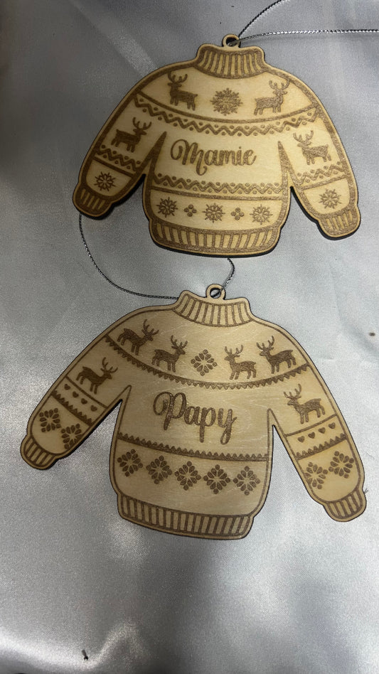 🎄 Pulls de Noël en Bois Personnalisés