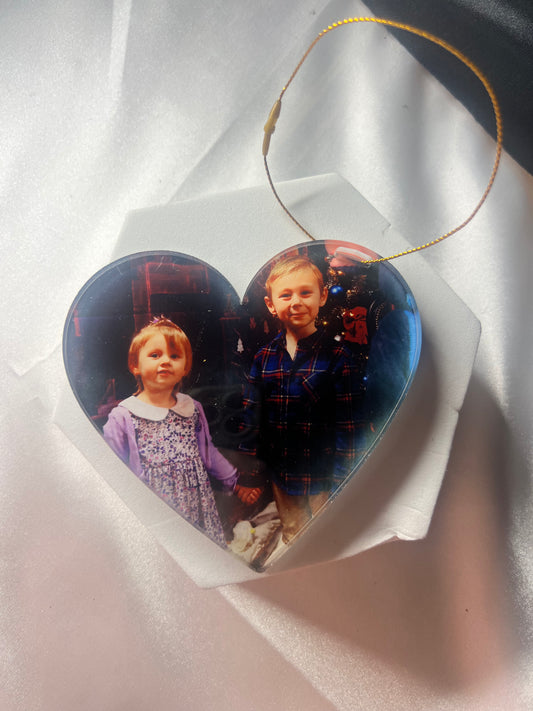 Boule de Noël Photo en Plexiglas – Personnalisée